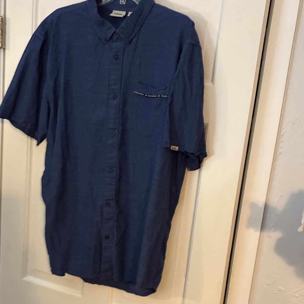 Vans Navy Button Down Casual Shirt